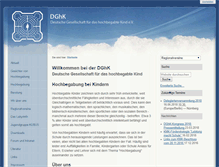 Tablet Screenshot of dghk.de